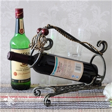 复古酒架时尚礼品创意家居红酒架桌面摆件铁艺欧式工艺品