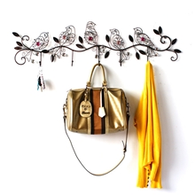 欧式田园精美手工铁艺复古小鸟挂钩厂家直销