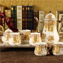 高档欧式骨瓷咖啡具八头礼品茶具实用礼品结婚礼品家居美菱