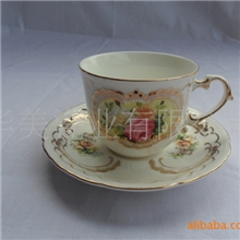 欧式皇庭骨瓷咖啡杯具/高档咖啡杯碟（两入装）