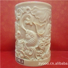 厂家供应优质牙雕摆件九鲤工艺精制欢迎来电咨询