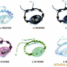 供应琥珀工艺饰品海星手链海洋饰品昆虫琥珀饰品批发水晶手链