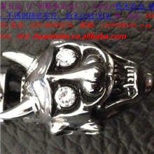 不锈钢骑士头手链，不锈钢牛头手链，不锈钢骷髅头手链，鬼头手链