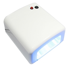 美甲机器818光疗灯UV灯120S定时36W白色粉色美甲光疗机