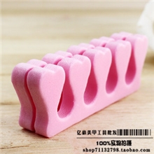 美甲用品美脚用品美甲分指棉脚趾分离器一对颜色随机