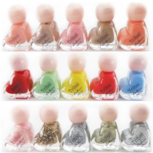 Tribalcolor色彩部落心形指甲油可爱指甲油m迷你版8ml29色