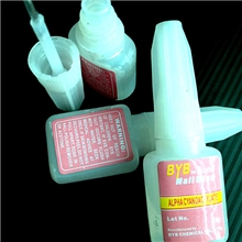 美甲专用胶水甲片胶水指甲胶水手机美容美甲专用10g装带刷头