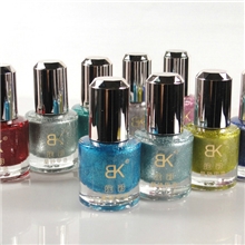批发2013新款BK美甲BK晶砂晶沙指甲油磨砂带闪粉效果10ml