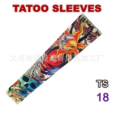 供应(订做)纹身袖套有缝袖套外贸礼品袖套万圣节仿真纹身袖套