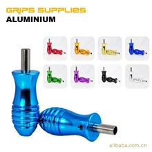 供应纹身高档不锈钢手柄一次性手柄新款彩色铝手柄