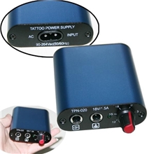 批零新款迷你蓝色圆形纹身电源TPN-020A纹身器材