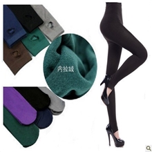直销秋冬竹炭加厚单层拉绒拉毛裤九分裤连裤踩脚女打底裤