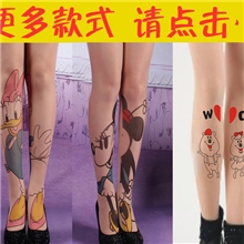 假纹身/刺青/丝袜/印花丝袜15D超溥连裤袜打底裤厂家直销