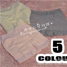 日本beny莱卡棉蕾丝花边防走光打底裤胖人也能穿5色