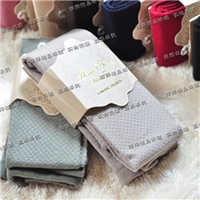 日本TSUTSU秋冬新款小格仔羊毛保暖连裤袜8色139