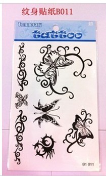 暂时性纹身贴时尚纹身贴纸水转印贴纸纹身模板纹身贴