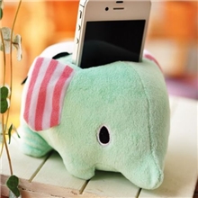 日本San-X忧伤马戏团可爱小象毛绒手机/遥控器座