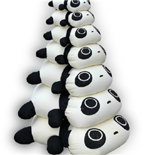 厂家直销：趴趴熊熊猫抱枕纳米粒子泡沫粒子颗粒公仔娃娃