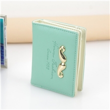 批发金色小胡子短款两折钱包带零钱位俏皮女生小钱包小钱夹子