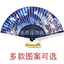 20款日本樱花系列真丝扇子江户和风女扇和服配饰日式折扇批发