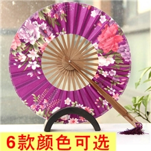 11色入外贸正品樱花风车扇日式折扇圆扇日本扇子批发厂家直销