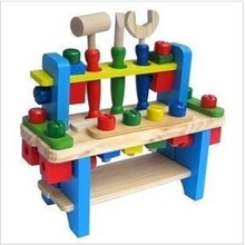 外贸工作台大号木制工作台操作台工具台儿童益智早教玩具