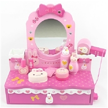 原单mothergarden米兔梳妆台儿童玩具木制化妆台儿童玩具女孩