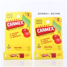 Carmex小蜜缇修护润唇膏4.25gSPF15转管樱桃味正品批发