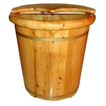 销售40CM圆边香柏木洗脚桶泡脚桶养生洗脚盆保健浴桶足浴盆