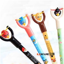 带弹弓愤怒的小鸟圆珠笔好可爱弹弓笔/原子笔/铅笔2921