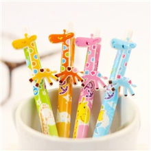 B3fromus文具卡通塑料长颈鹿圆珠笔日韩国文具批发厂家