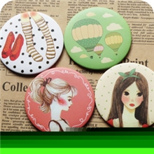 爆款广告镜子韩国可爱卡通小镜子化妆镜随身镜厂家批发24