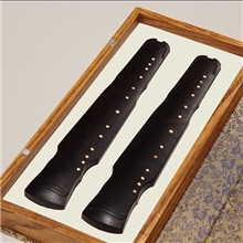 文雅(琴式对镇)古琴镇尺高贵品味时尚典雅文房四宝镇纸黑檀压镇