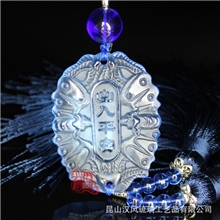 一件代发工厂直销出入平安符蓝紫色等300多款古法琉璃车挂