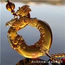 CG064祥瑞麒麟汽车饰品高档汽车挂件琉璃车挂件