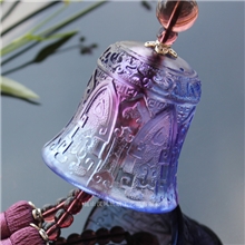 【厂家】一件代发库存充足颜色齐全幸福铃铛琉璃车挂