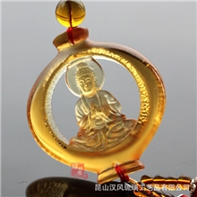 汉风琉璃厂家直销200多款车挂可选如来佛祖古法琉璃