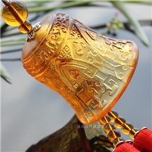 厂家爆款一件代发品质保证幸福铃铛琉璃汽车挂件