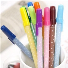 橘林糖果色果冻中性笔水性笔12色可选