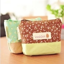 韩版创意小花海清新零钱包可爱硬币包小物收纳布艺零钱包4105