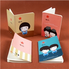 卡通少先队员时光记忆小本子车线本记事本小缝线本