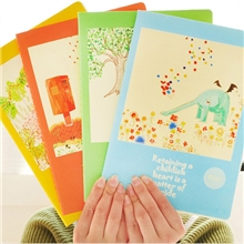 韩国文具批发小清新四月物语车线本笔记本软面抄记事薄