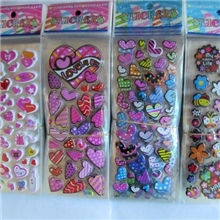 厂家直销爆款卡通贴纸批发泡泡贴儿童奖励贴