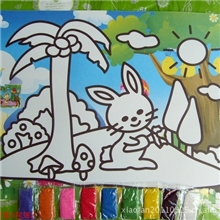供应特大号彩底沙画儿童手工沙画批发100元混批