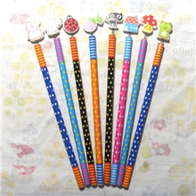 日韩文具批发学习用品木质卡通铅笔