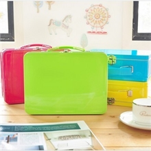 韩国创意铁批发糖果色手提收纳铁盒（大号）杂物收纳盒YOT-1019