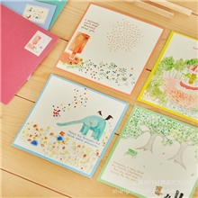 韩国文具文具批发四月物语祝福卡（4款）贺卡卡片YPA-1009