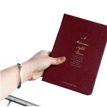 初品仲夏夜之梦皮质精装记事本仿皮笔记本记事本复古内页