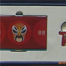 脸谱名片盒，礼品套装。8818滴胶名片盒