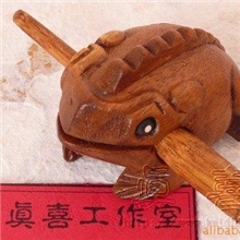 3号原木色招财蛙泰国木雕工艺品泰式实木家居装饰摆设